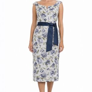Kay Unger - Millie Floral Sheath Cocktail And Party Dress